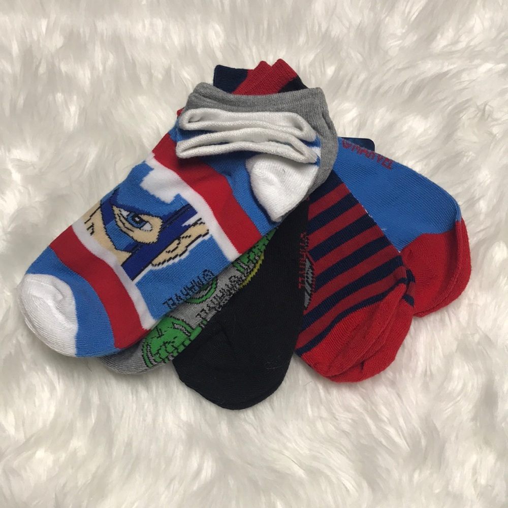 Marvel Avengers no show socks 5 pairs Large 4-9 - Picture 4 of 4